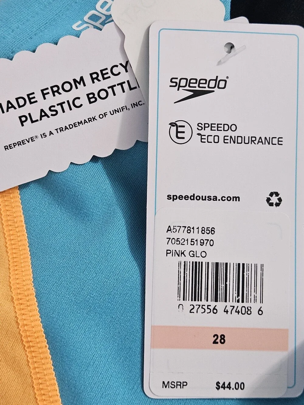 Speedo Endurance Eco Size 28 Boys Mens Swim Trunks with Elastic Drawstring Waist